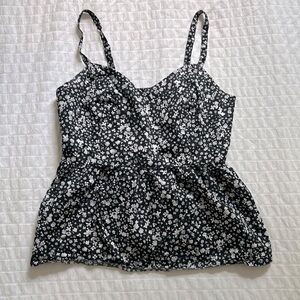 Floral Babydoll Tank Old Navy XS